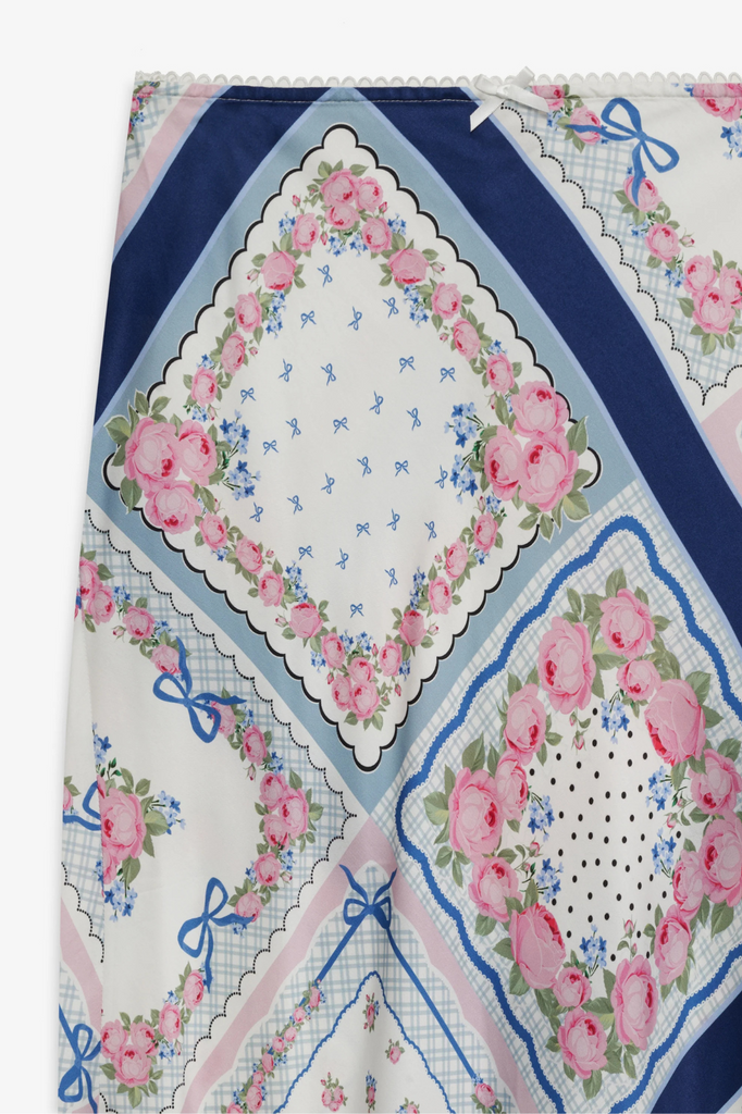 For Love & Lemons Summer Scarf Midi Skirt 