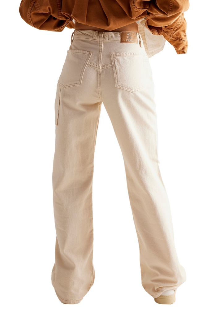 We the free ecru baggy jean high waist