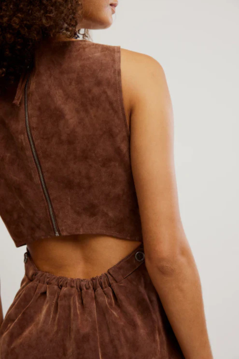 Free People | Atlas Dress - Chicory Coffee Suede – C O V E