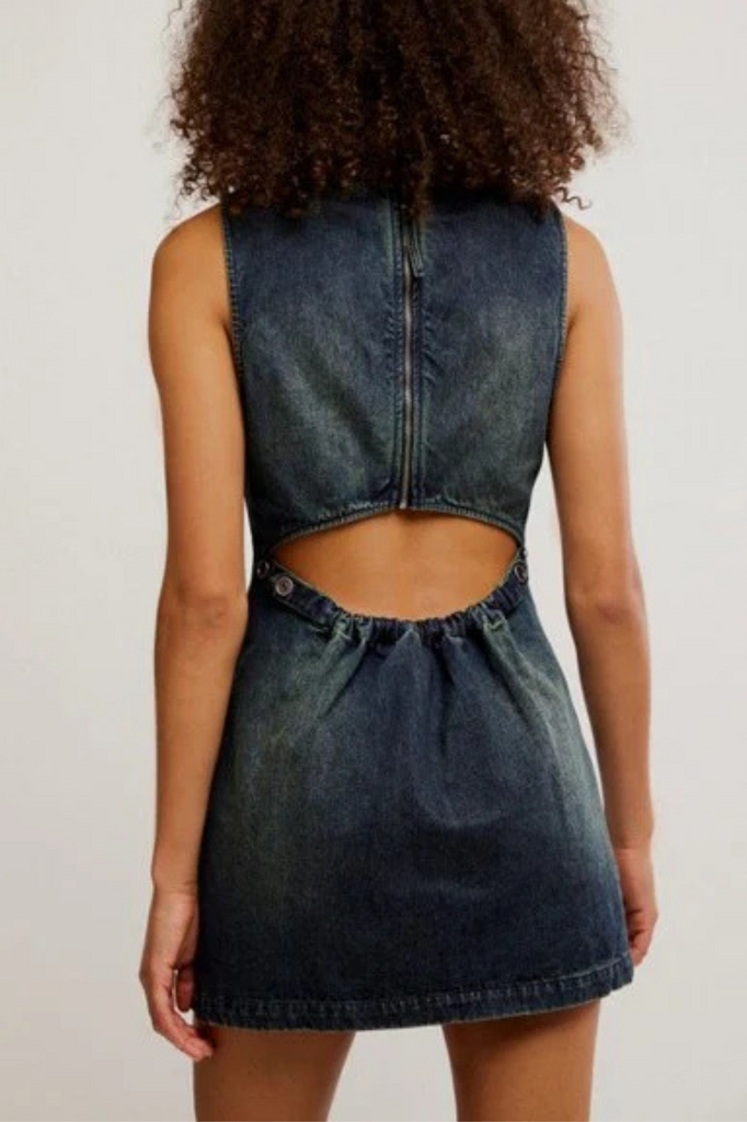 Free People | Atlas Mini Dress Indigo