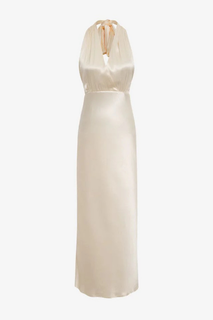 Rumored Thelma Midi Dress Ivory 