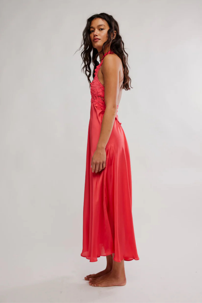free people cocktail hour dress FREE PEOPLE Black Halter Dress Lace Cutout Fit & Flare Mini Cocktail Party