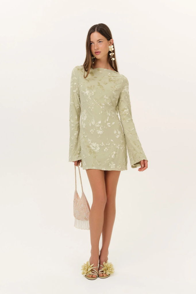 for love and lemons long sleeve dress & | Limesicle Floral Mini FOR LOVE COLOR:Hunter ModelID: 259 Aofany Womens Satin Nightgown