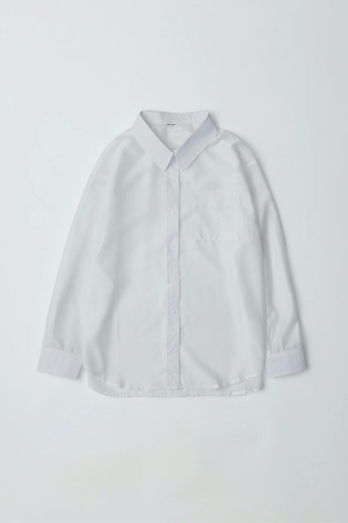 sheer white oxford shirt womens