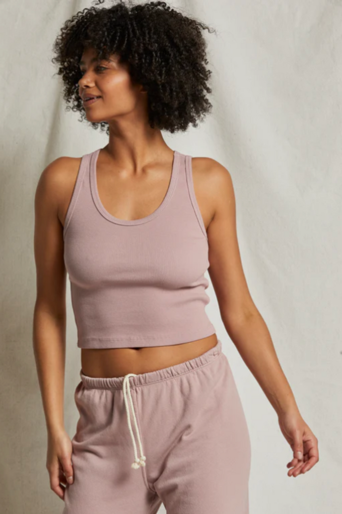 dusty pink tank top