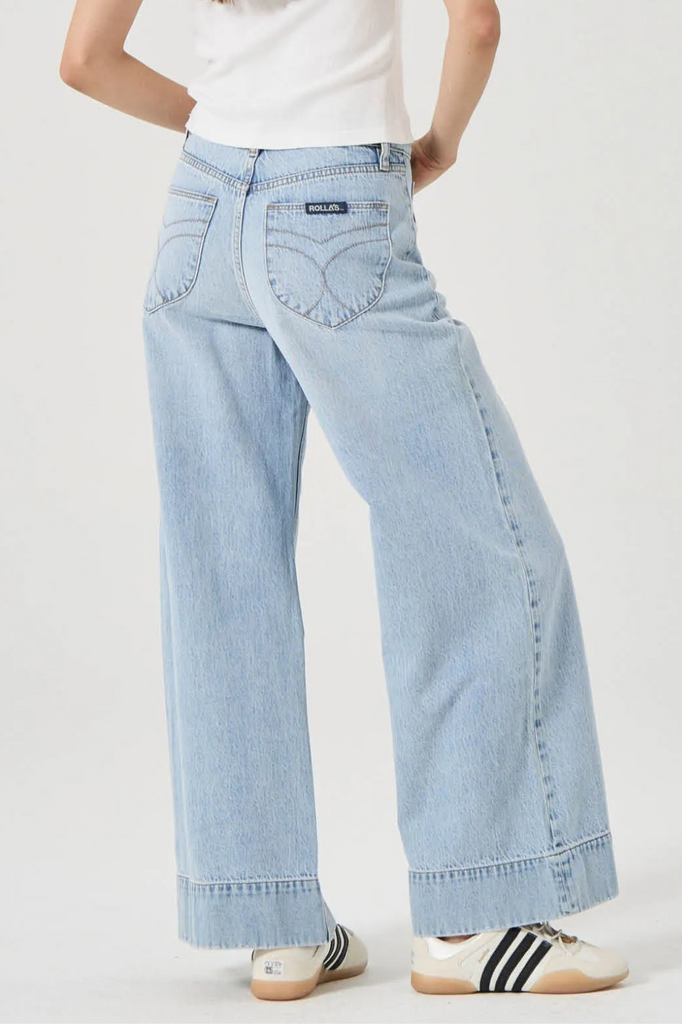 relaxed fit sailor jeans light blue denim